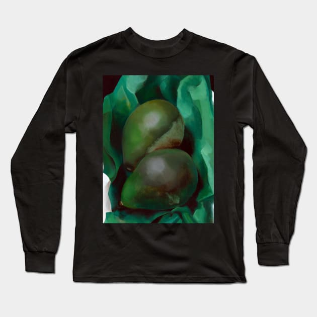 High Resolution Alligator Pears by Georgia O'Keeffe Long Sleeve T-Shirt by tiokvadrat